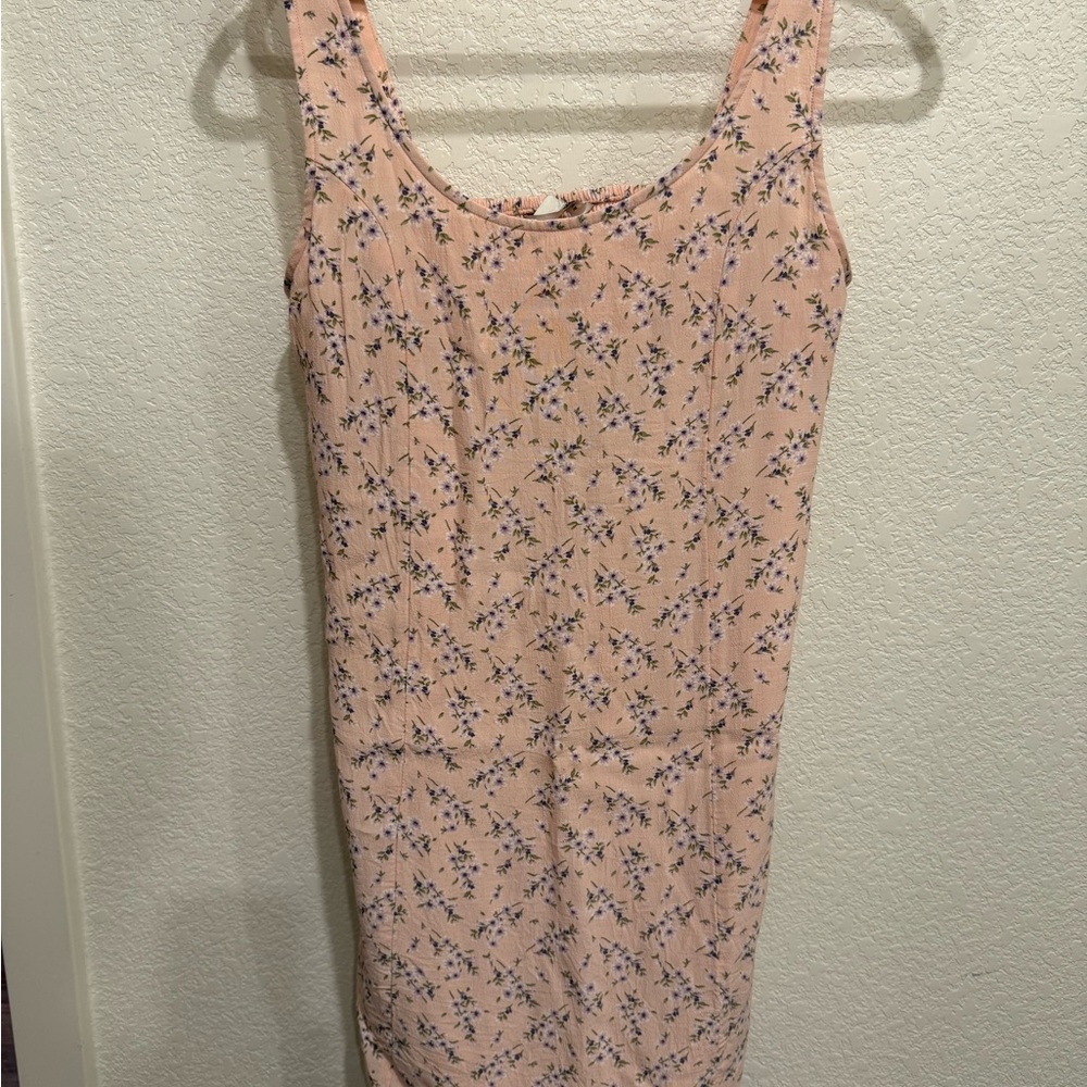 American Eagle Outfitters Light Pink Floral Mini Dress